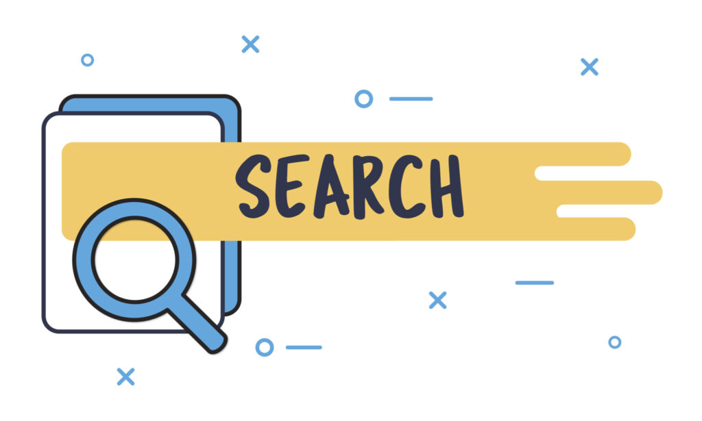 Illustration of search box