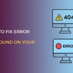 How to fix 404 error